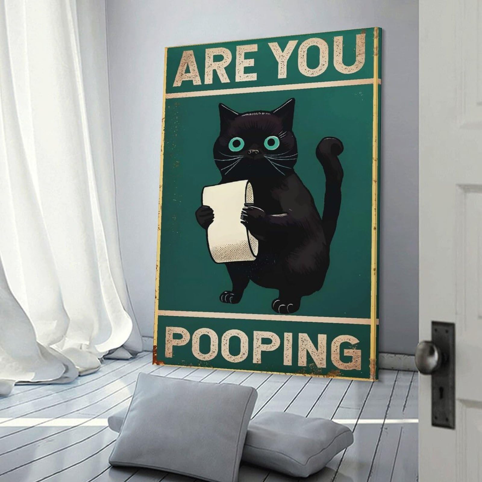 Junmoney Frame-Style-3 Your Butt Napkins My Lord Canvas Wall Art 24X36inch(60X90cm), For Workspace Walls, Study Corners Or Bedrooms, Wall Art That Adds Style To Work Areas