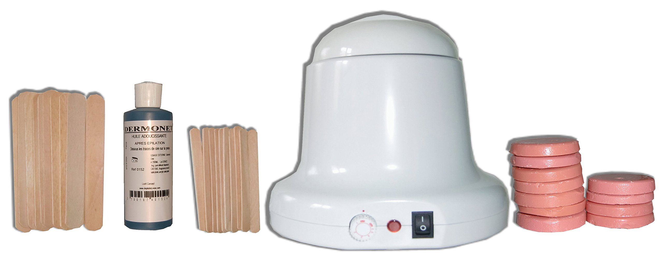 Storepil - zestaw do depilacji woskowej 400 ml Charles Ney - 200 g rolety woskowe różowe, szpatułki do ciała, twarz, olej po depilacji. Gotowy do użycia zestaw do depilacji