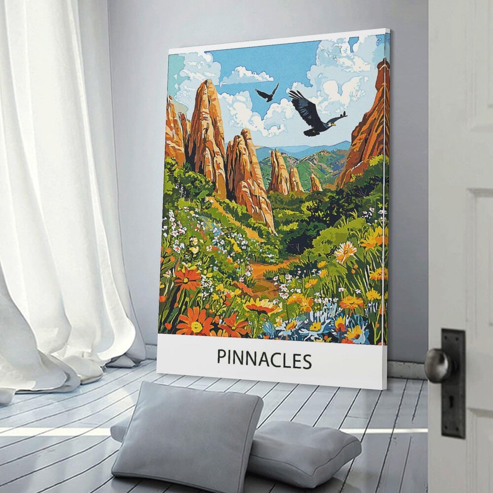 Junmoney Pinnacles National Park(2) Room Decor Wall Art 20x30inch(50x75cm), for Art Walls, Layered Displays Or Homes, Wall Decor Suited to Curated Displays