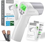 Medical Grade Infrared Forehead Thermometer, Non-Contact Digital Temperature Reader for Adults and Infants, 1s Quick Results, Fahrenheit and Celsius, AccuTemp High Accuracy Sensor