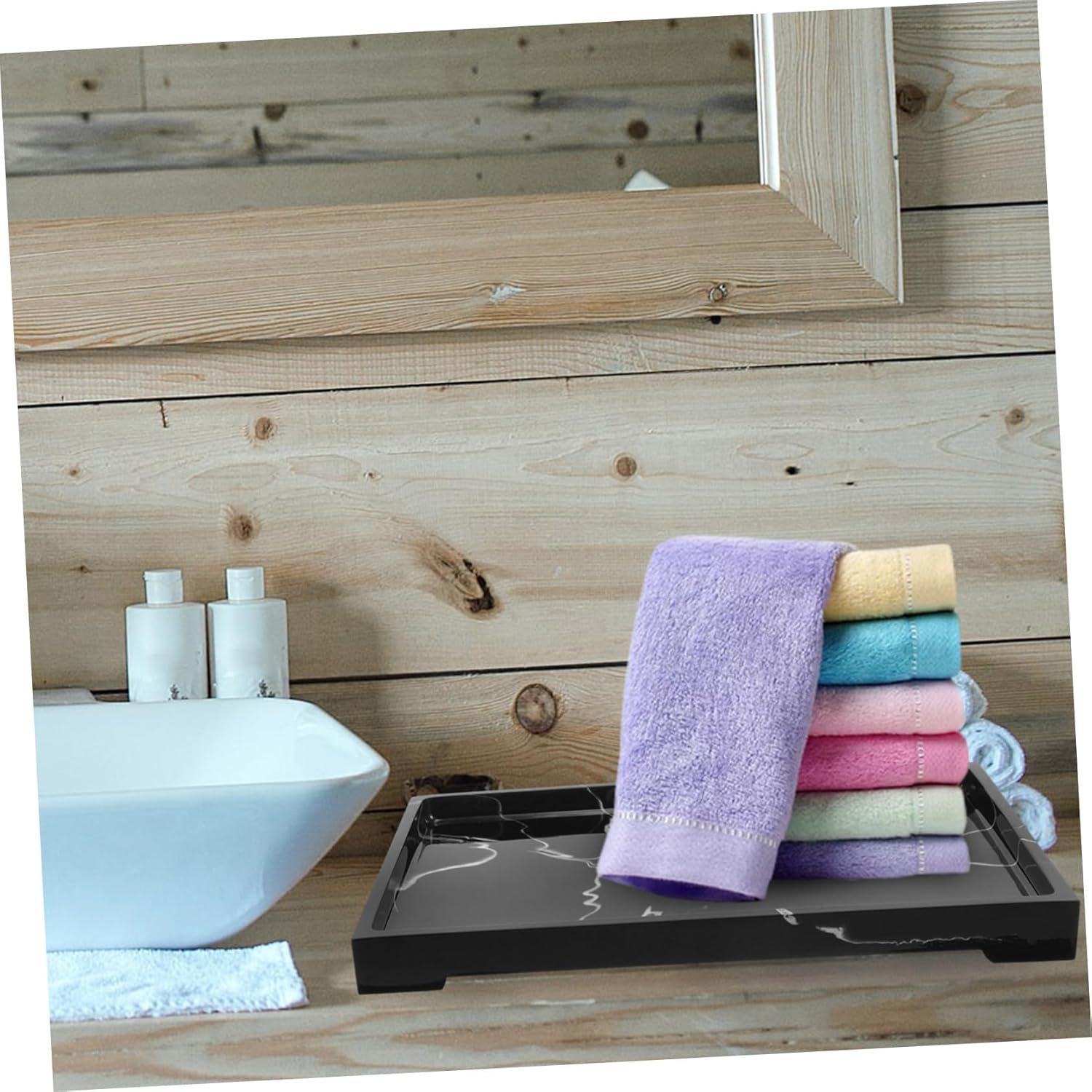 Fragrance Tray Organizing Perfume Trays Marble Design for Bathroom Entryway Dresser