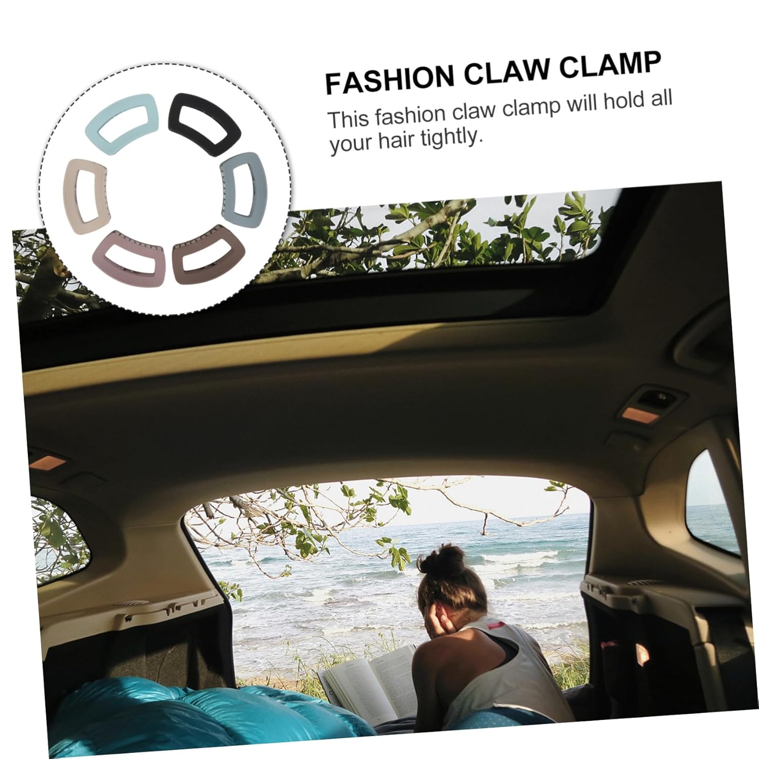 FOMIYES 6pcs Hair Claw Clips for Women Jaw Clips for Thick Hair for Makeup Bathing and Special Occasions