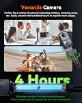 Vantrue E360 ACE All Channel Dash Cam, 585°, STARVIS 2, Front Inside Rear Full Coverage Dashcam with Selfie Stick Tripod, Fisheye, Dual IR Night Vision, Action Camera, Voice Control, GPS, Support 1TB