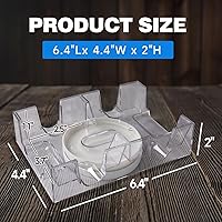 Vista 6 de GSE Games & Sports Expert Bandeja Giratoria para Cartas Canasta de 2 Mazos, Portacartas Giratorio de Doble Mazo 360°, Soportes Giratorios de Cartas