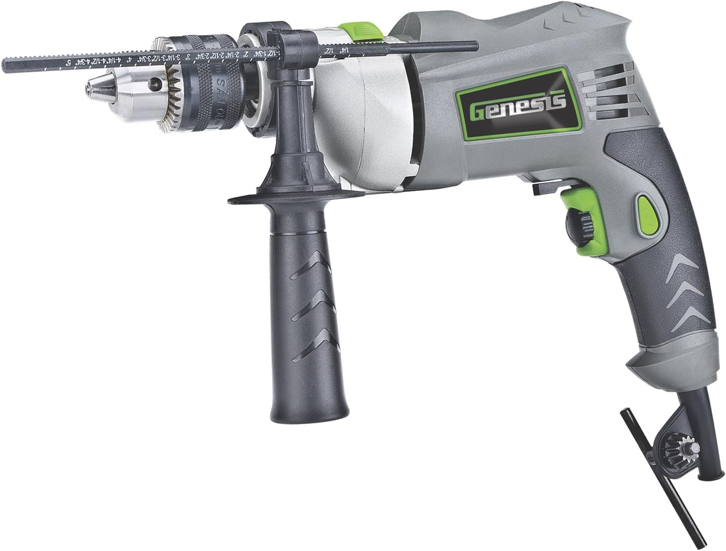 Genesis GHD1260B Hammer Drill, 1/2-Inch, Grey