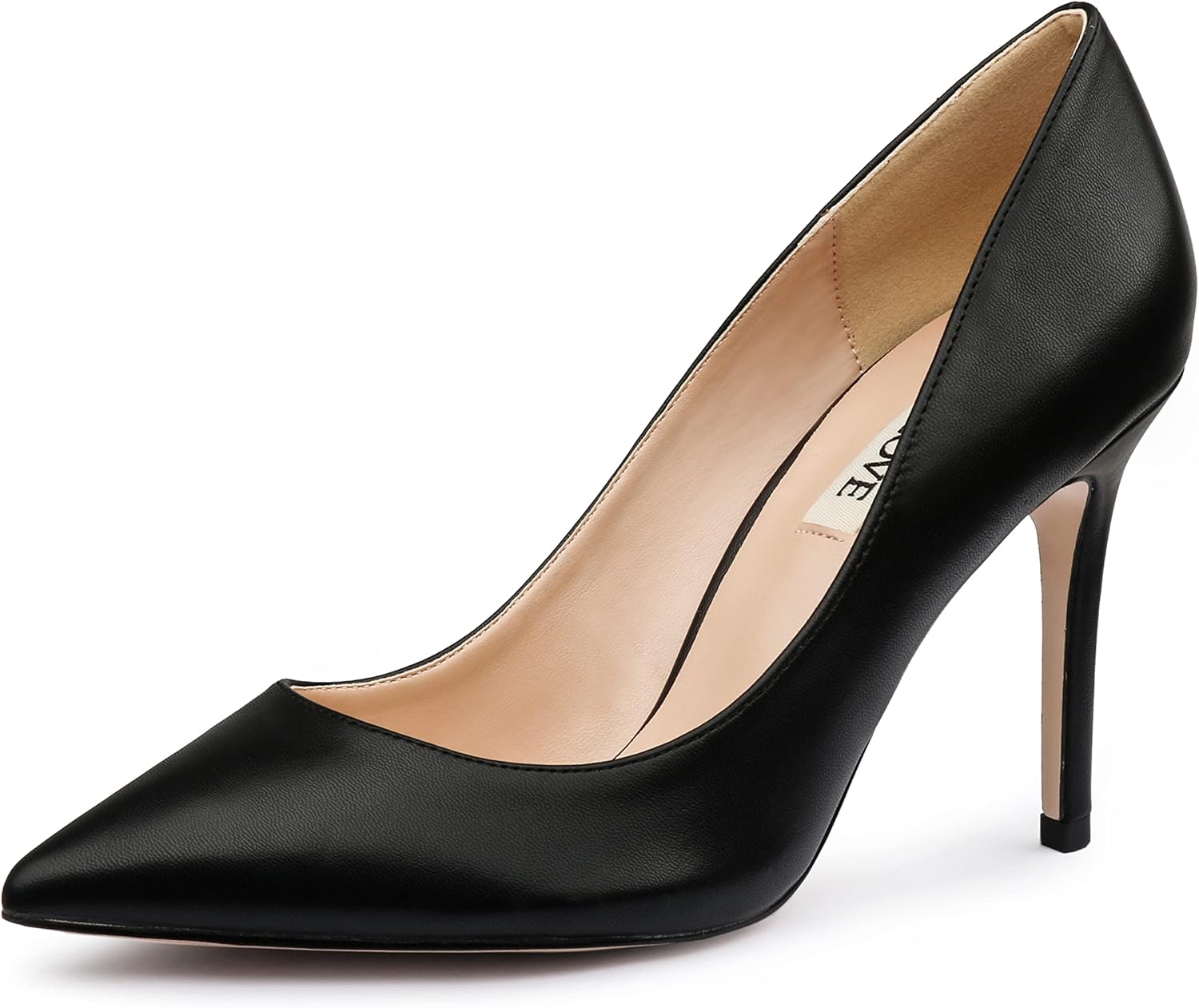 JOY IN LOVE Women's Pump Shoes 3.5" High Heels Pointy Toe Stiletto Pumps