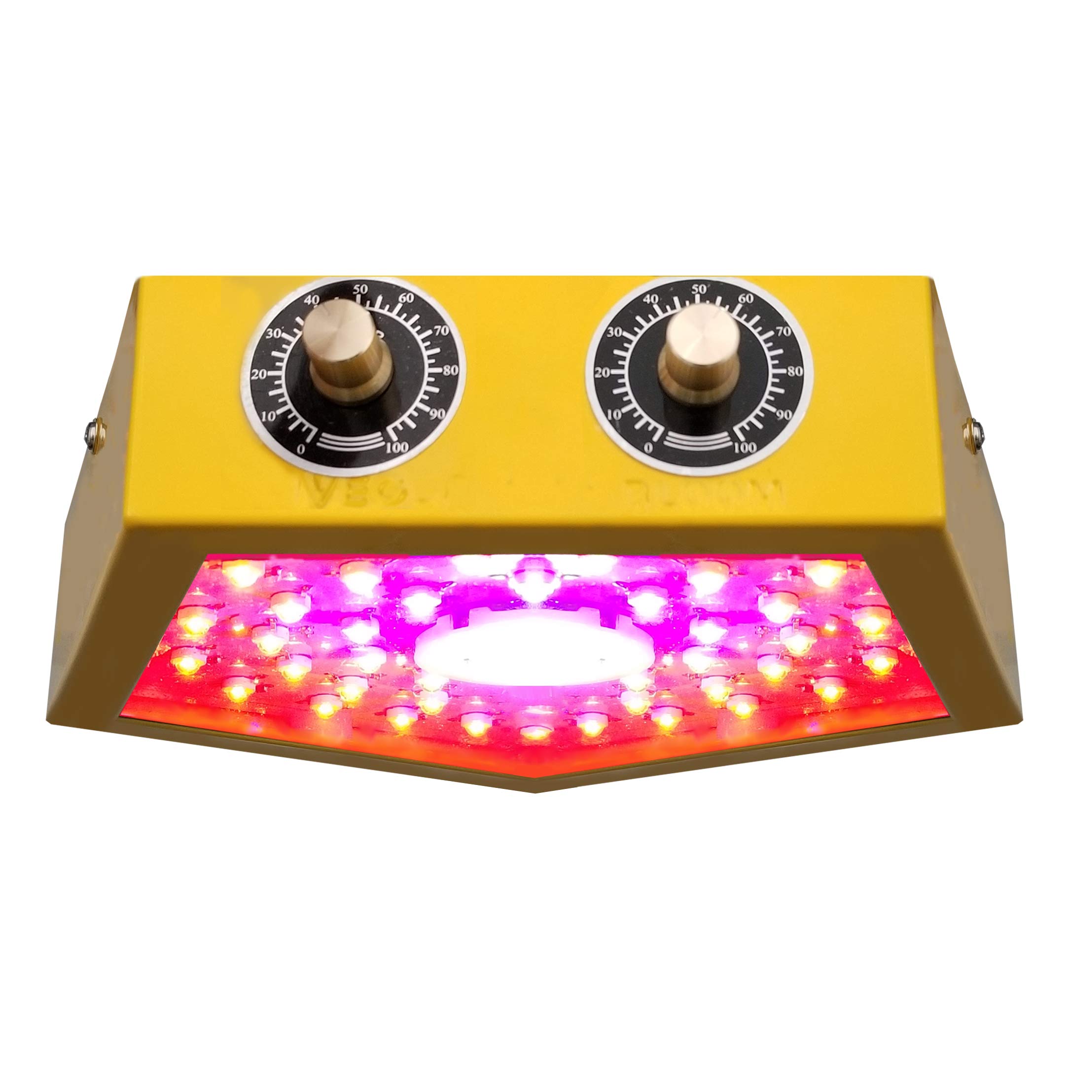 BaronHong 1000W Pentagon LED Grow Light Full Spectrum, Plant LED Lamp Grow Strip with UV and IR, Grow Lamp for Indoor Hydroponics Plants Veg Flowers (yellow, M)