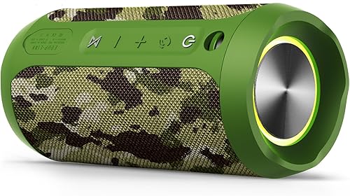EDUPLINK Altavoces Bluetooth portátiles impermeables IPX7 de 20 W, altavoz inalámbrico de refresco, pero altavoces de volumen más fuerte, utilizan