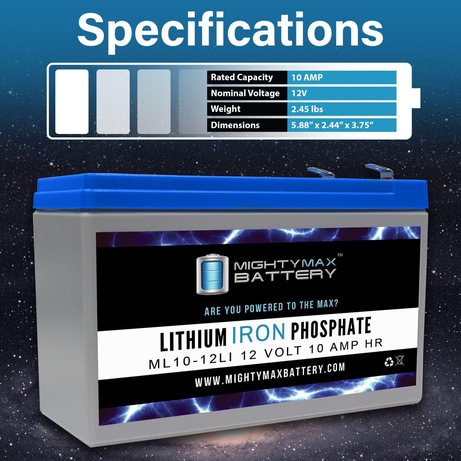 thumbnail image 2 of PowerStar Replacement YTX20L-BS Battery For Harley Davidson FXDL Dyna Low Rider 2001 2005 2 of 12