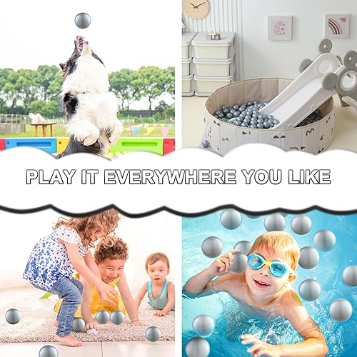 Miniatura 4 de Pelotas transparentes para hoyos, bolas de juguete de plástico a prueba de aplastamiento para niños y niñas