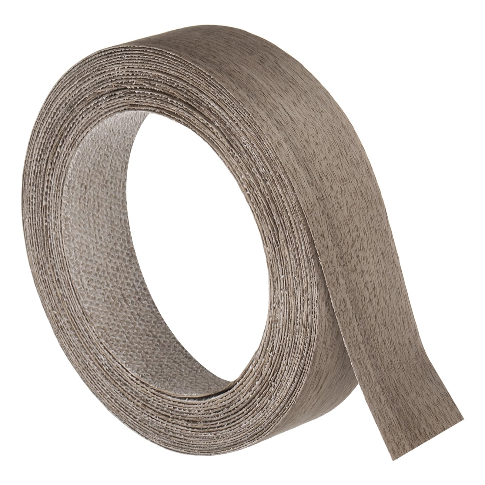 sourcing map 38mm x 8m (WxL) Wood Veneer Edge Banding, Pre-Glued Flexible Walnut Edging Strips, Iron on with Hot Melt Adhesive Wood Tape for Cabinet Repair and Furniture Restoration
