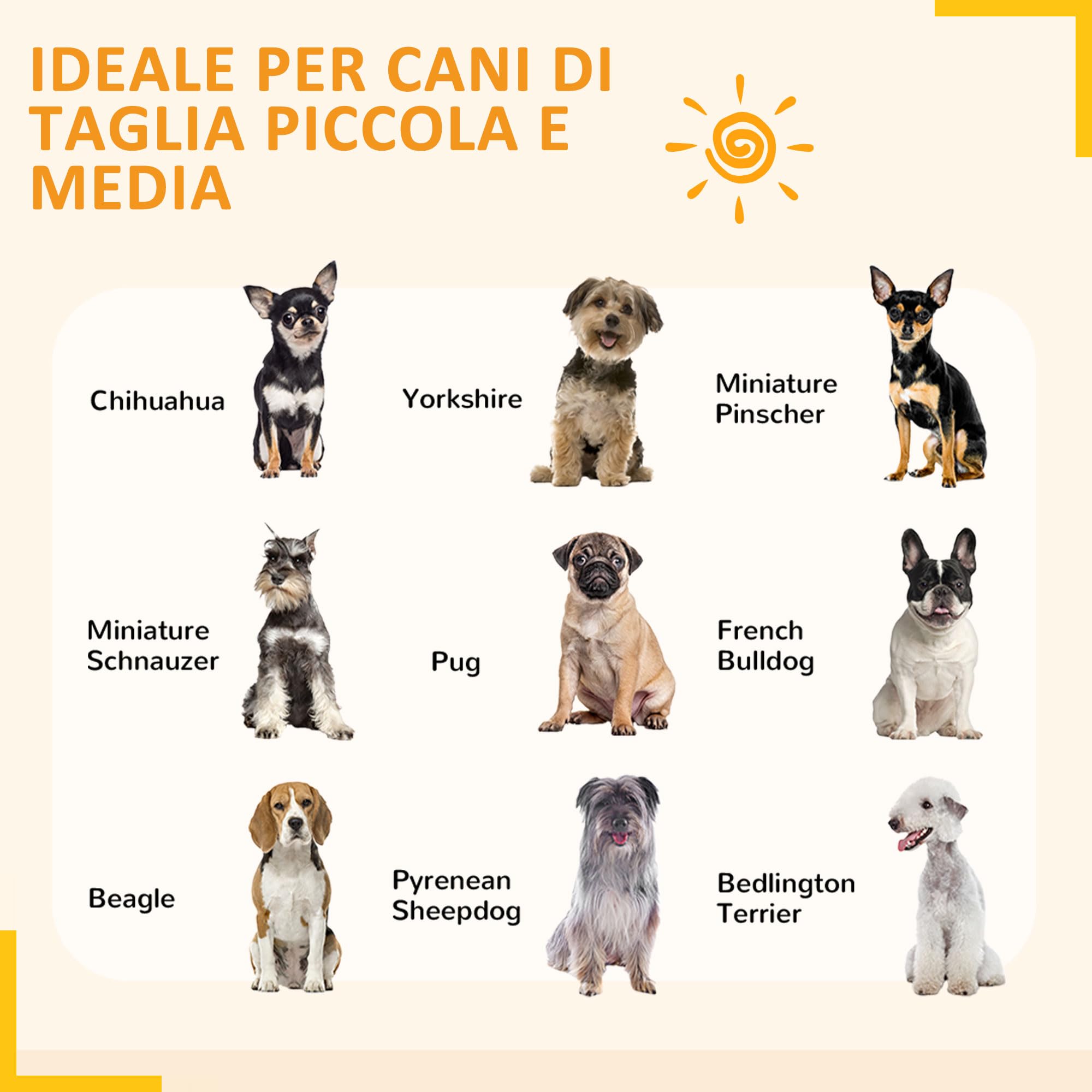 PawHut Box per Cani Taglia Media e Piccola a 6 Pannelli Modulabili da Interno ed Esterno, Cancello per Cani in Acciaio con 9 Picchetti, 164x83x80 cm, Nero