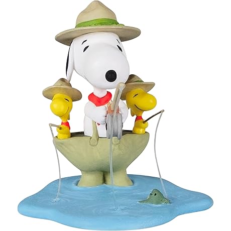 Hallmark Snoopy and Woodstock Fishing Friends Christmas Ornament 2022