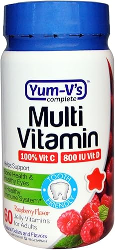 Yum V's Complete Multi Vitamina 60 Jaleas Sabor Frambuesa