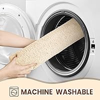 Vista 6 de TECHMILLY Shaggy Bathroom Rug Mat 32x20, Absorbent Thick Non Slip Microfiber Mats, Quick Dry Machine Washable Bath Rug for Bathroom Floor, Bathtub