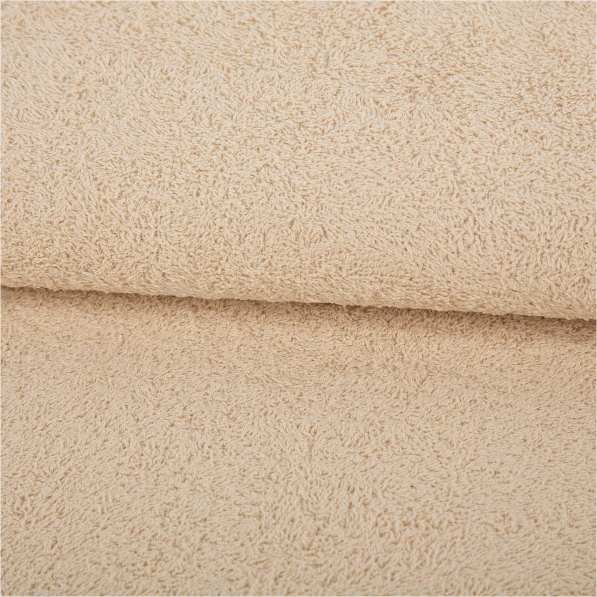 Terry Cotton 340 g/m² Plain Sand 1.45 m Wide Fabric Sold by the Metre Ideal for Towels and Bath Textiles (145 cm Width, 340 g/m²)