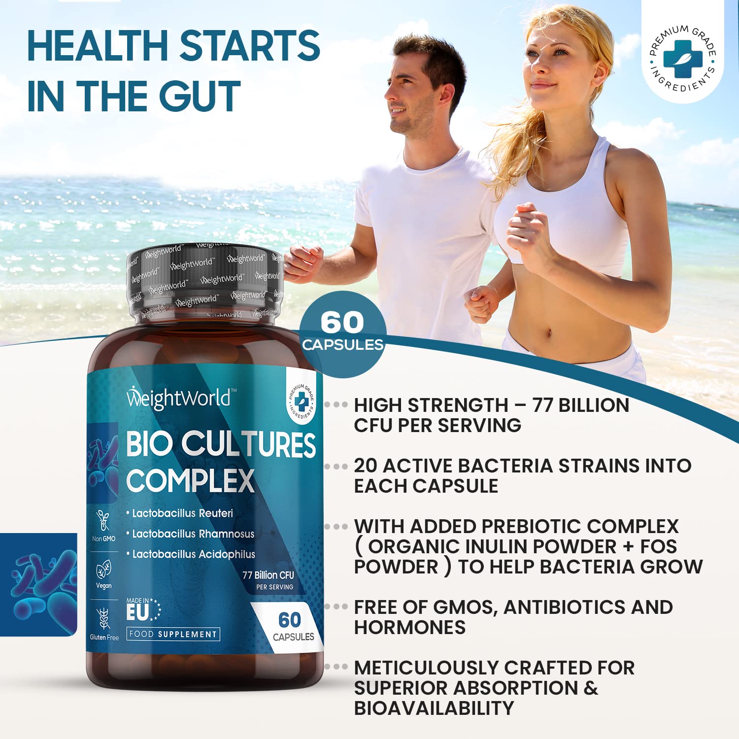 Buy Bio Cultures Complex 77 Billion CFU 20 Live Bacterial Cultures
