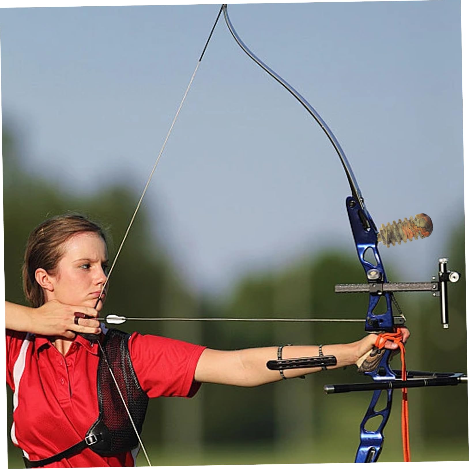 Stabilisateur d'arc Classique en Caoutchouc pour Arc à poulies, stabilisateur d' à poulies, rallonge 'Amortisseur, Silencieux déconnexion Rapide pour la Chasse et Le tir.