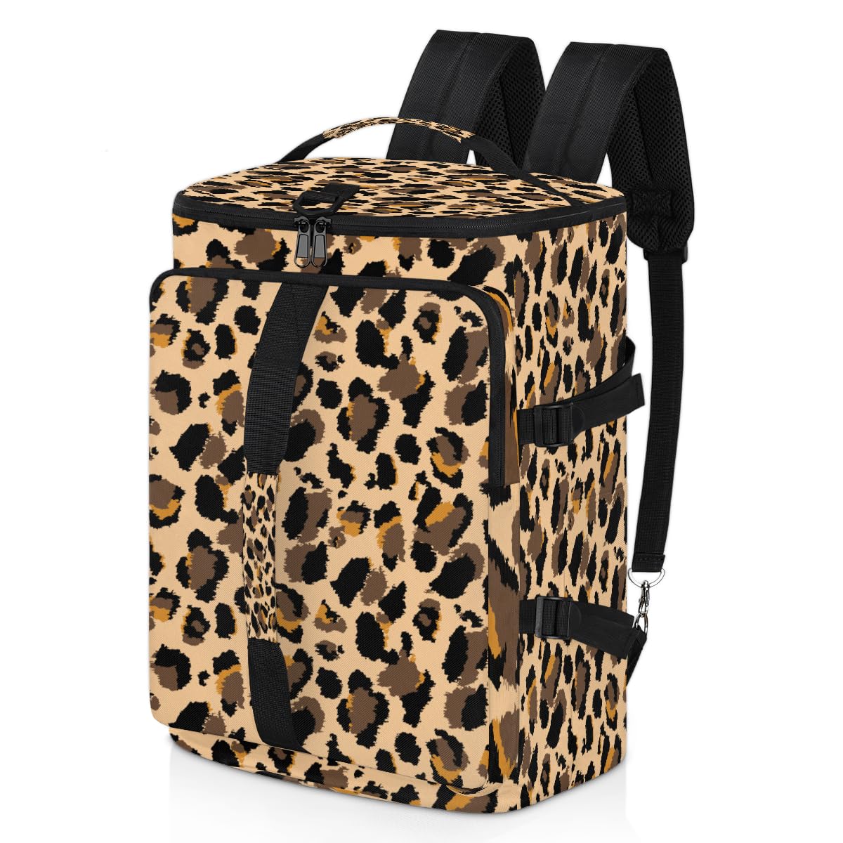 Sac De Voyage En Polyester Pour Homme Et Femme Motif Feu, Noir , Taille