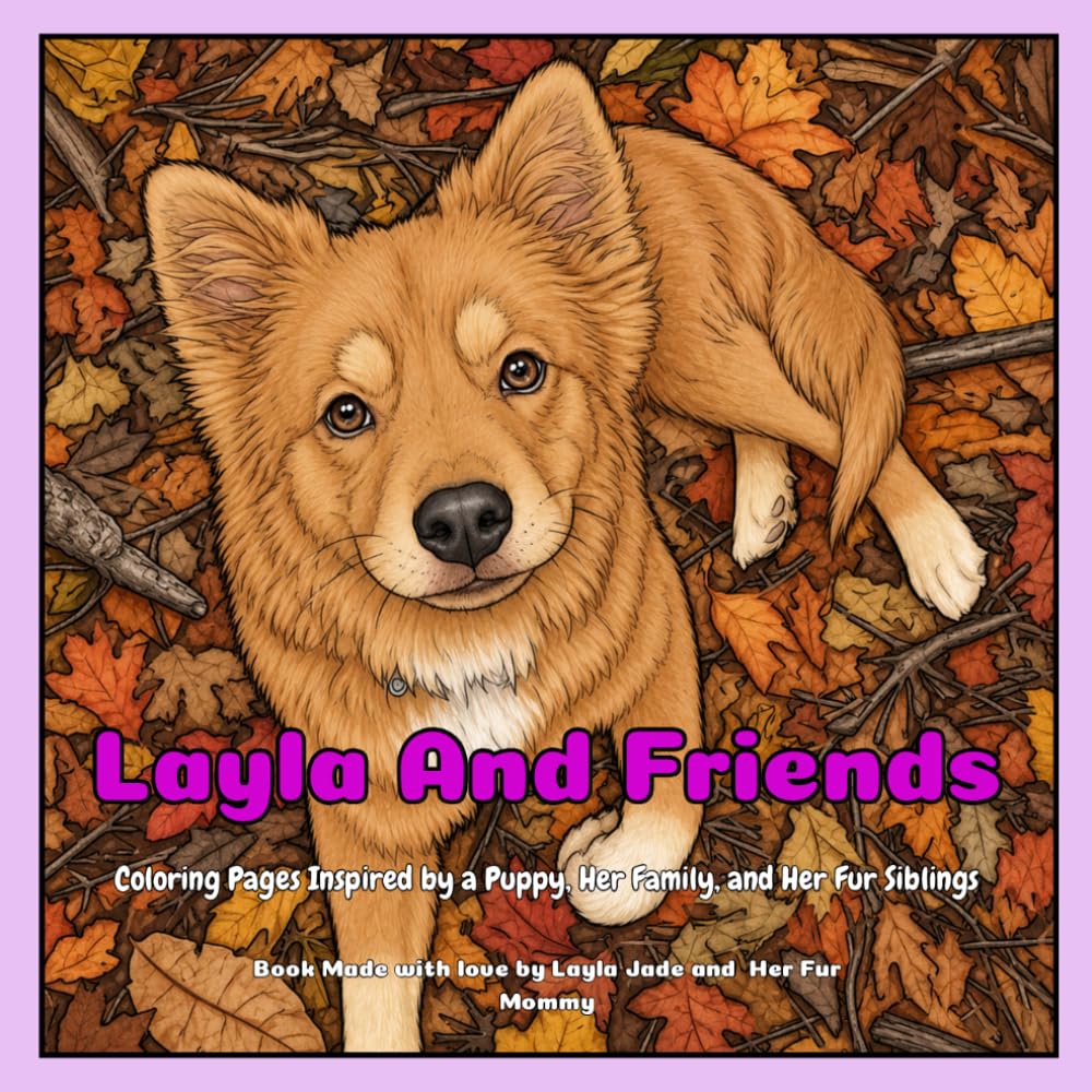 The life of Layla: Coloring Pages Inspired by a Puppy, Her Family, and Her Fur Siblings