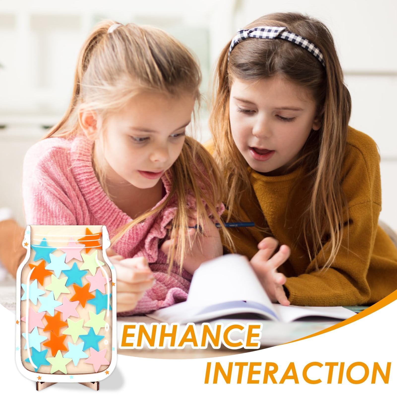 SMCEHEYA Reward Jar Children Reward Jar with Stars for Cultivating Good ...