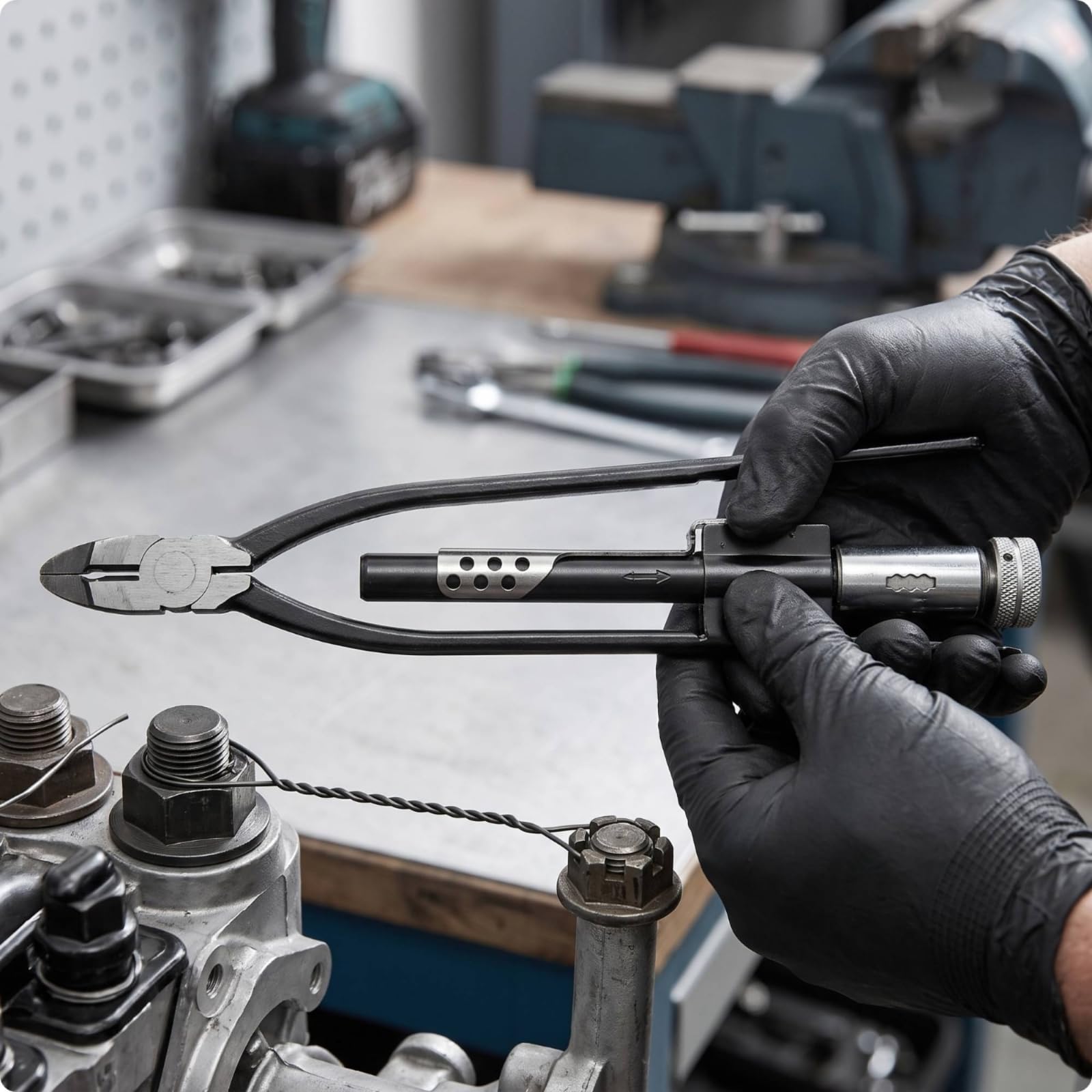 Pinza Torcifilo Ergonomico Pinza Frenafiletto Robusto Torcitore di Fili per Manutentori, Elettricisti, Manutenzione Elettrica, 6 Pollici