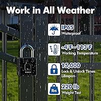 Vista 7 de Candado de huellas dactilares con código, candado de combinación de candado para gimnasio, candado inteligente con huella dactilar, cerradura