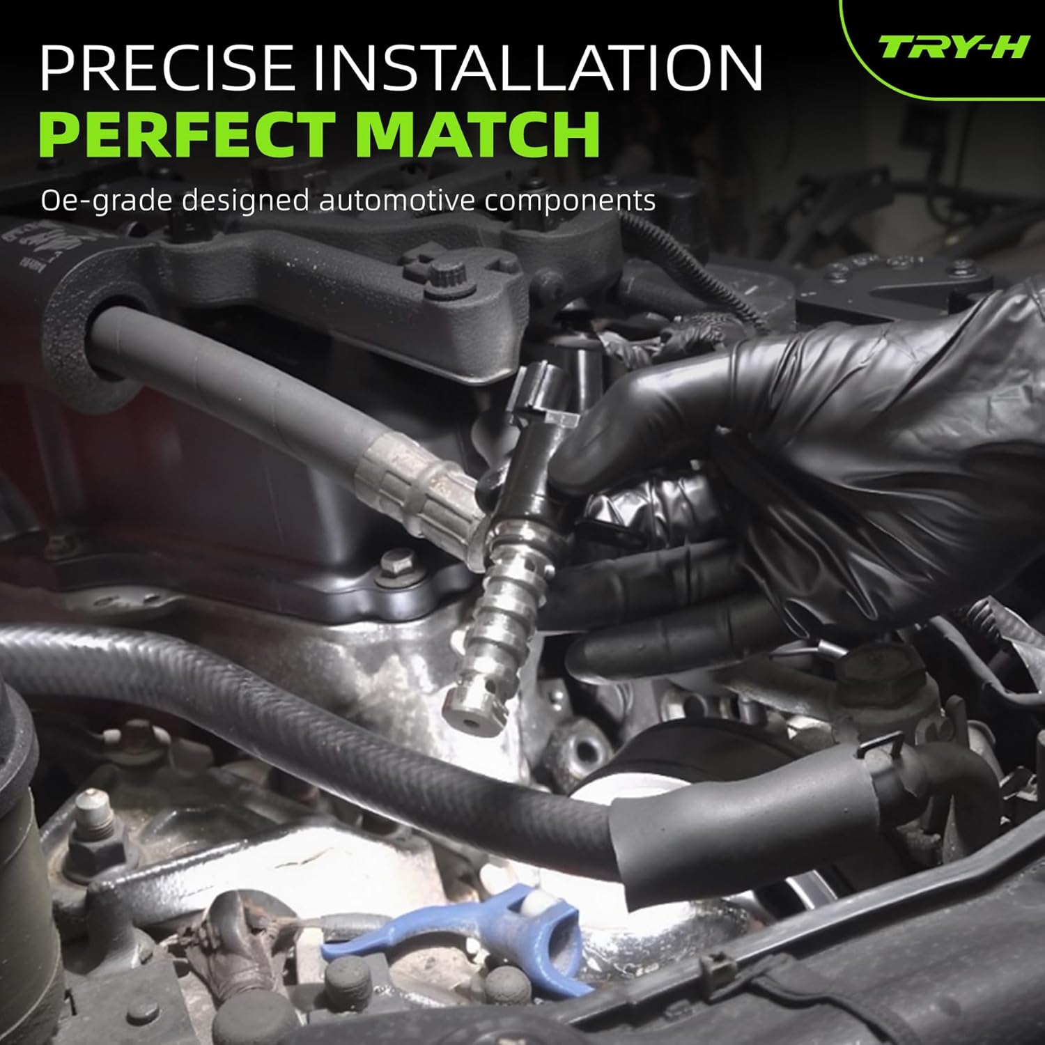 243752G500 Engine Variable Valve Timing Solenoid Fits for 2011-2018 Kia Optima Forte Sorento 2012-2018 Hyundai Santa Fe Sport Sonata Oil Control VVT Replacements 24375-2G500 24355-2G500
