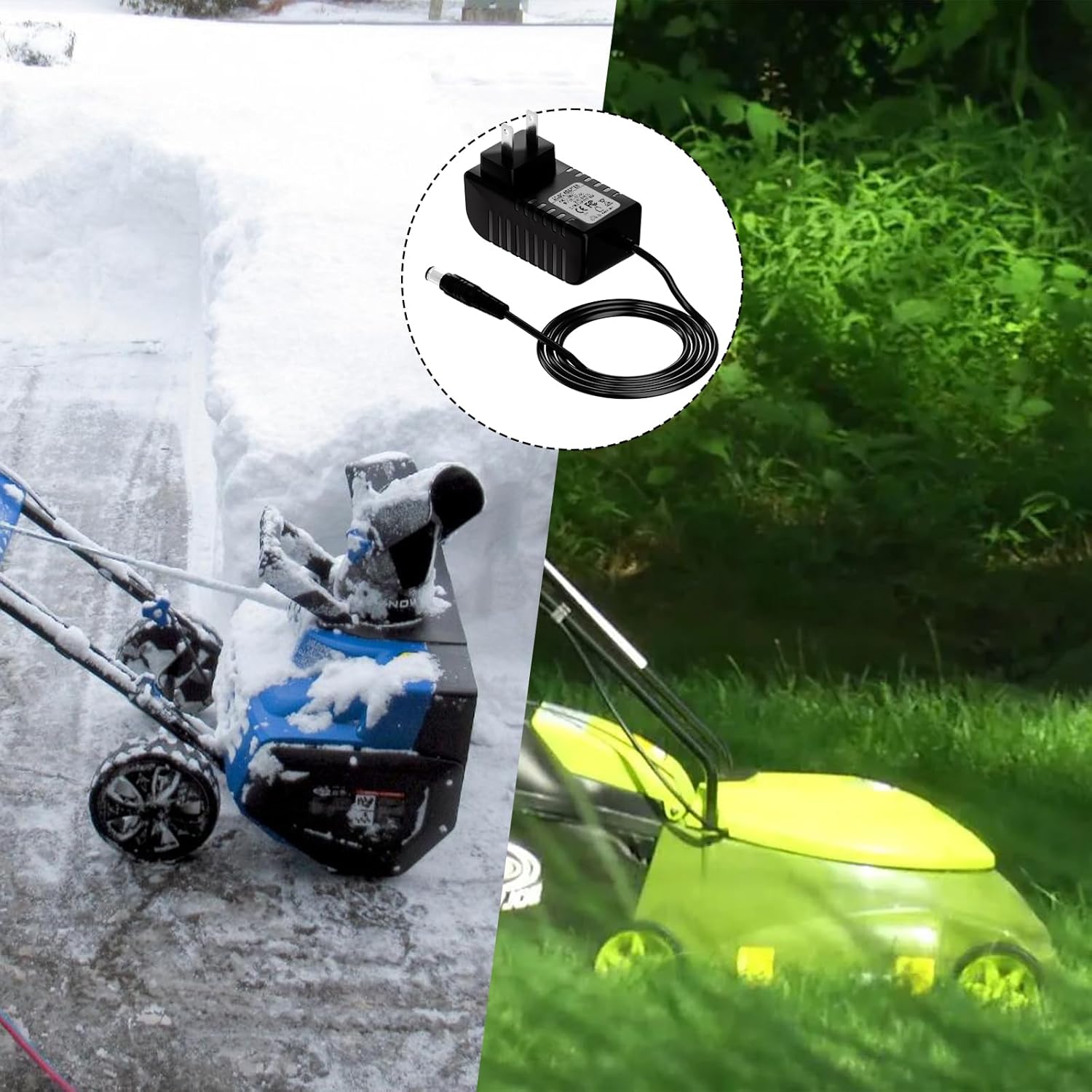 24V Quick Charger Fits for Snow Joe&Sun Joe 24V Lithium Lon Battery, Compatible with 24VCHRG-QC iON+Charger for iBAT24&24VBAT Series Batteries,iBAT24-XR,iBAT24-LT,24VBAT-XR,24VBAT-LT AC Adapter ﻿ - Image 4