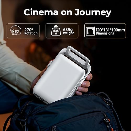 Miniatura 8 de Native - Mini proyector inteligente 1080P con WiFi 6 Bluetooth 5.4, Full HD 4K compatible con enfoque automático y Keystone, aplicaciones integradas