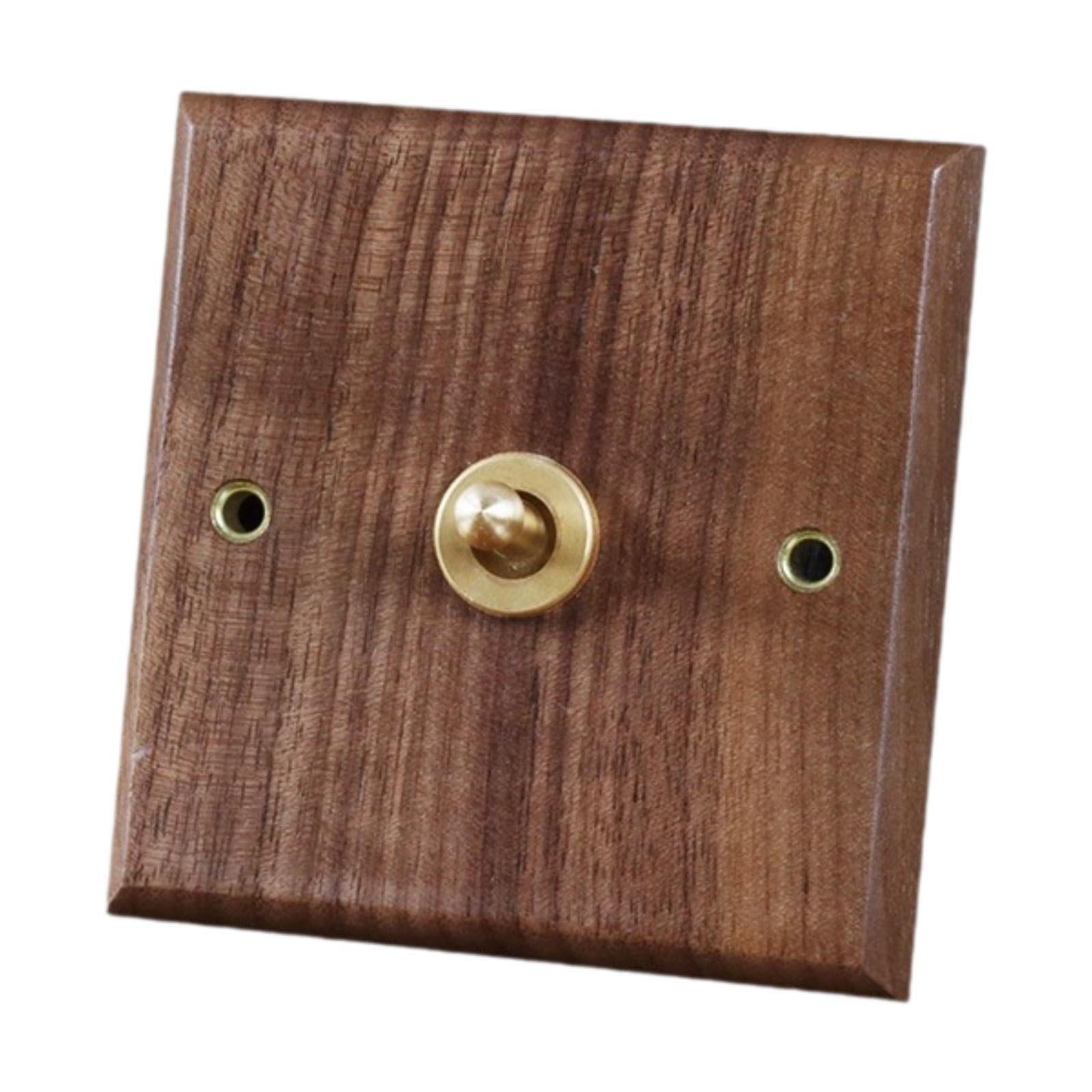 Wooden Lighting Switch Plate Premium Outlet Panel for Hotel Kitchen Room Single Lever | Switch Plates & Outlet Covers | Electrical & Solar | Home Improvement-image-36