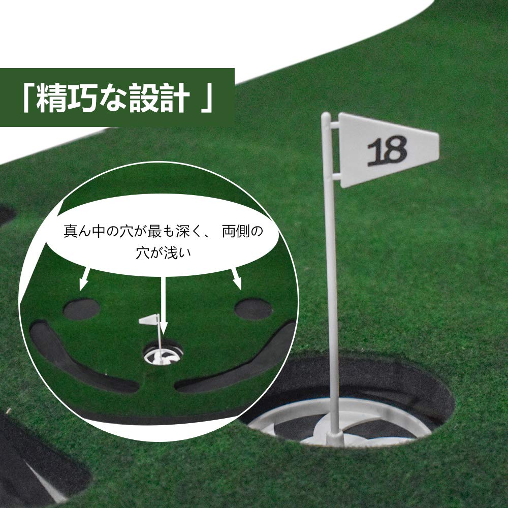 Voodans パターマット ゴルフマット パッティングマット ショットマット 人工芝 グリーン 92*275cm Amazon | Voodans パターマット ゴルフマット パッティングマット