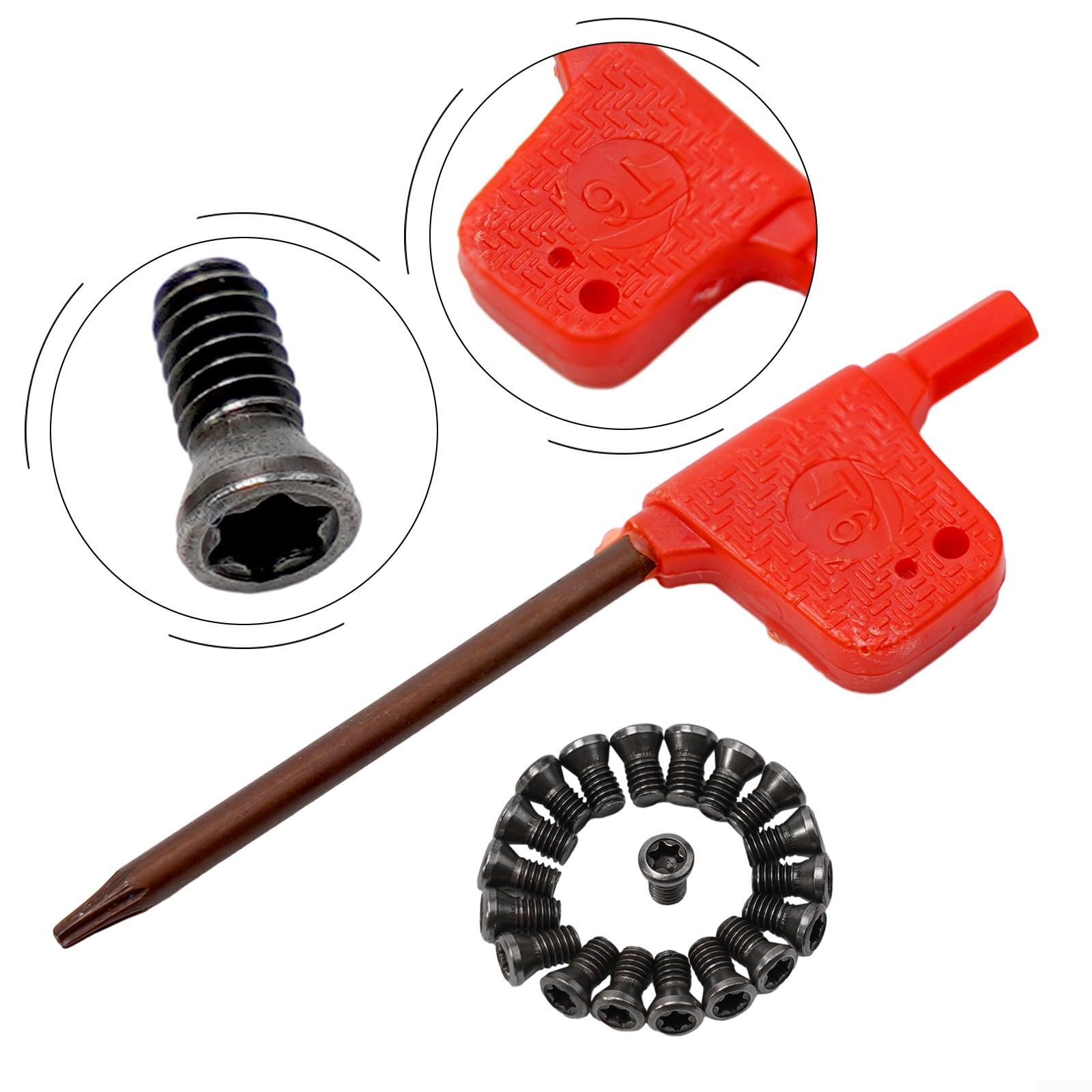 Set di 50 viti Torx M2 M2 5 per M3 per M3 5 M5, progettate per inserti in carburo per la sostituzione su tornio CNC (M2x5)