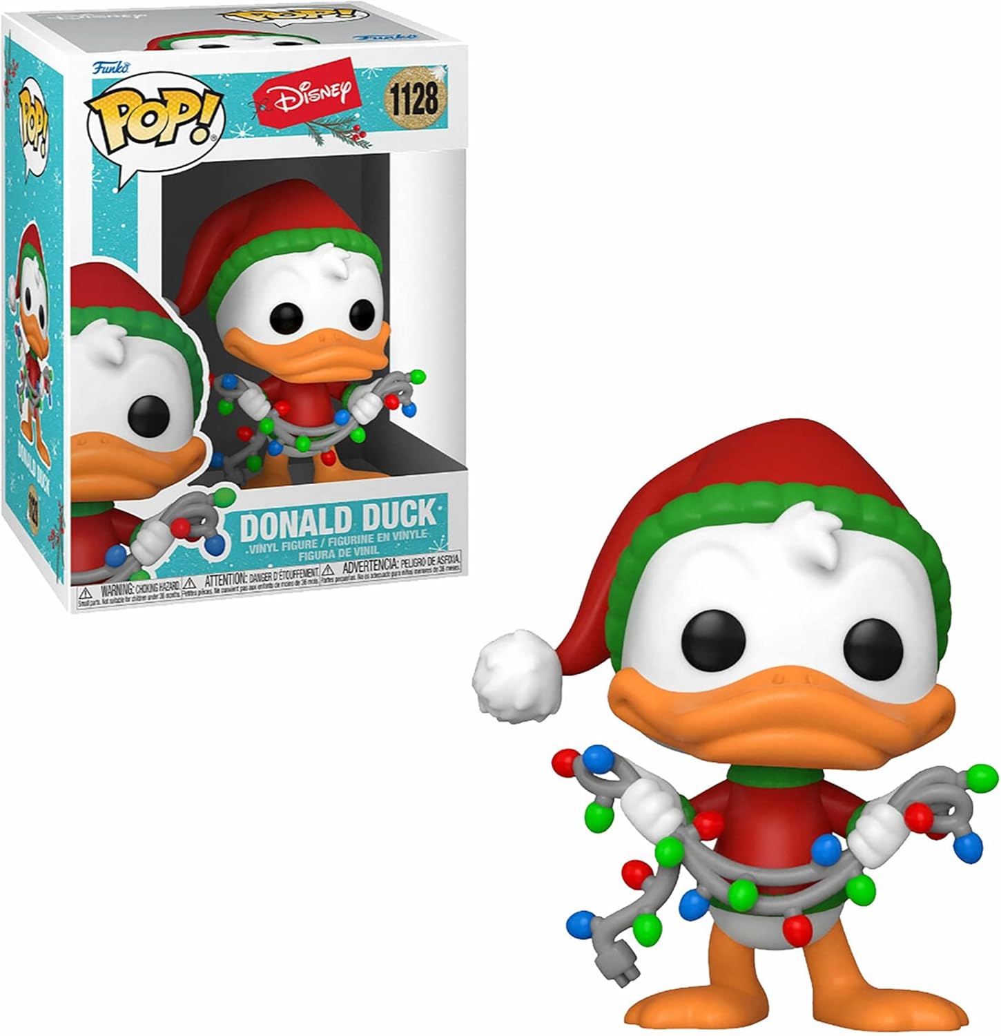 Funko Pop! Disney: Holiday 2021 - Donald Duck - Collectable Vinyl Figure - Gift Idea - Official Merchandise - Toys for Kids & Adults - Holidays Fans - Model Figure for Collectors and Display - Image 4