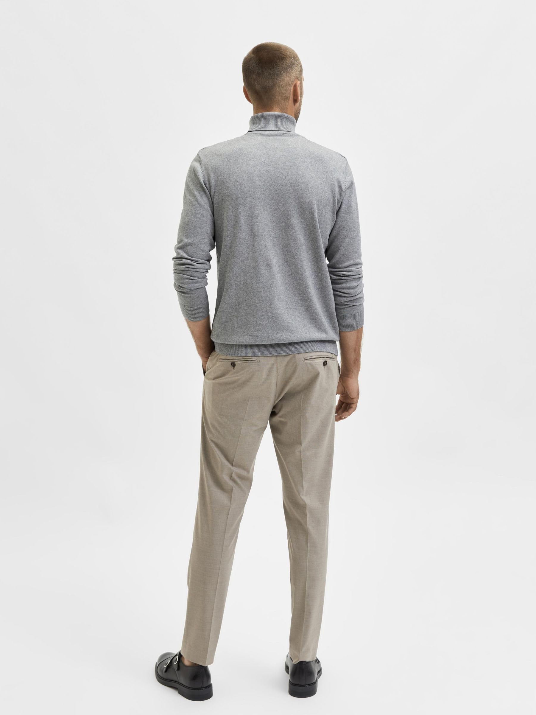 Selected Homme Male Pullover Langarm Rollkragen
