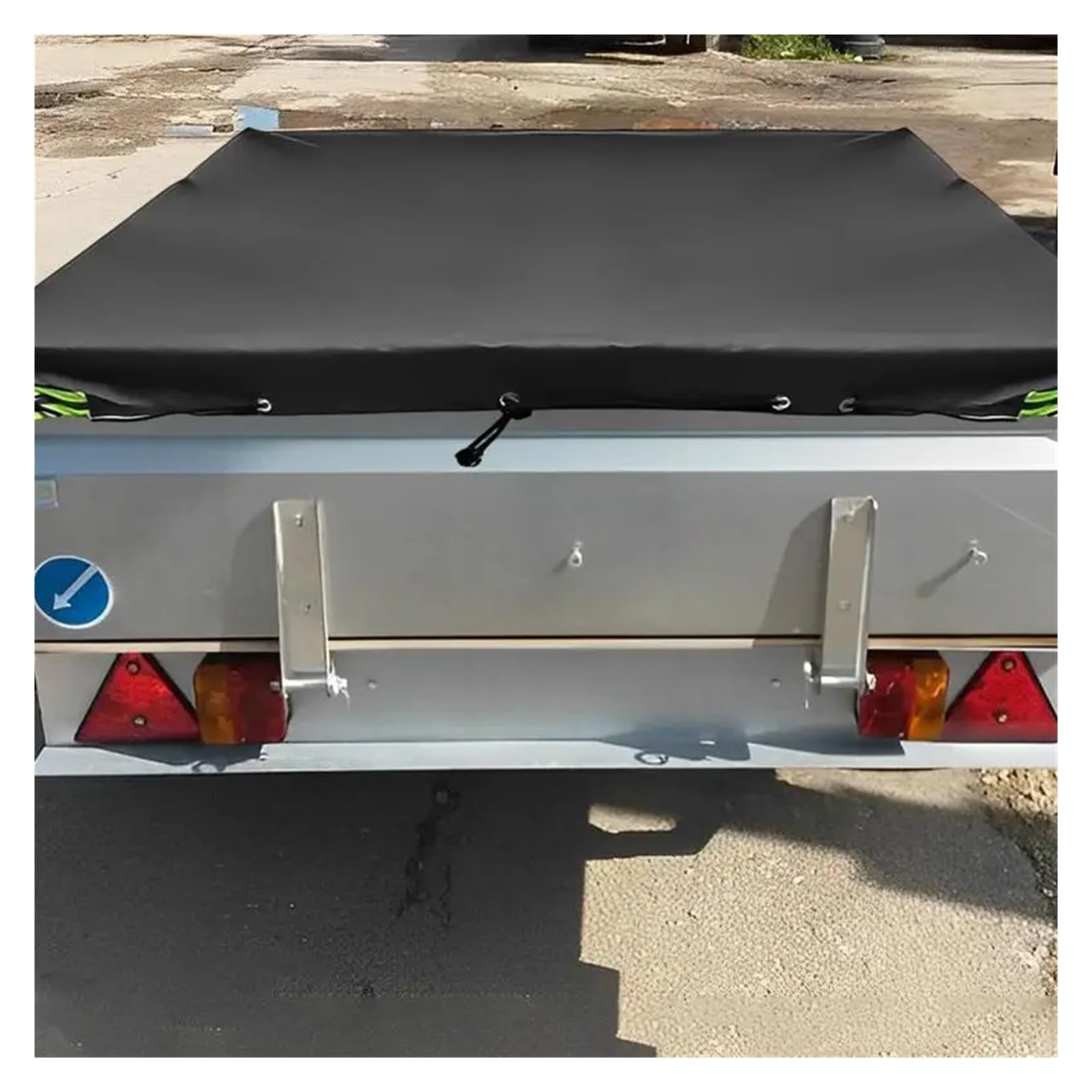 Fundas De Remolque Cubierta Protectora for RV, Lona Protectora Impermeable for Exteriores, Parasol extragrueso, Panel Superior Anti-UV, Cubierta Duradera for Camper Remolque Funda(Silver)