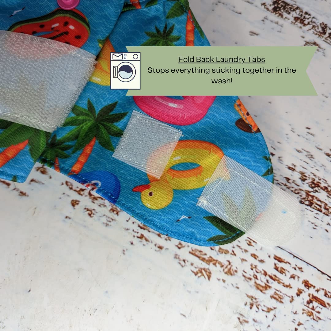 Green Cheeks Pannolini Riutilizzabili - Kit Da 6 Con Inserti In Canapa, Borsa Bagnata E Chiusure Regolabili (Dalla Nascita Al Vasino) - Foto 5