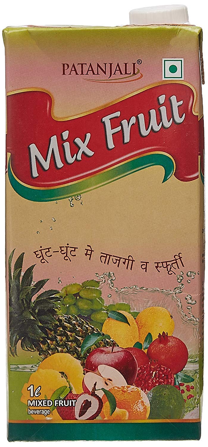 Patanjali Mix Fruit Juice Tetra Pack, 1L Amazon.in Grocery & Gourmet