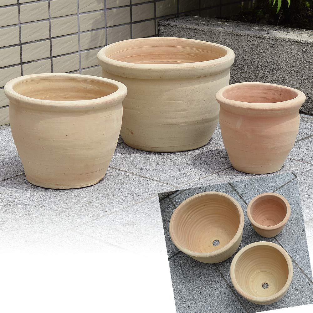 手作り　鉢　大中小　3点 Amazon.co.jp: 国華園 鉢 (大)直径31cm×高さ22cm (中)直径26cm×高さ