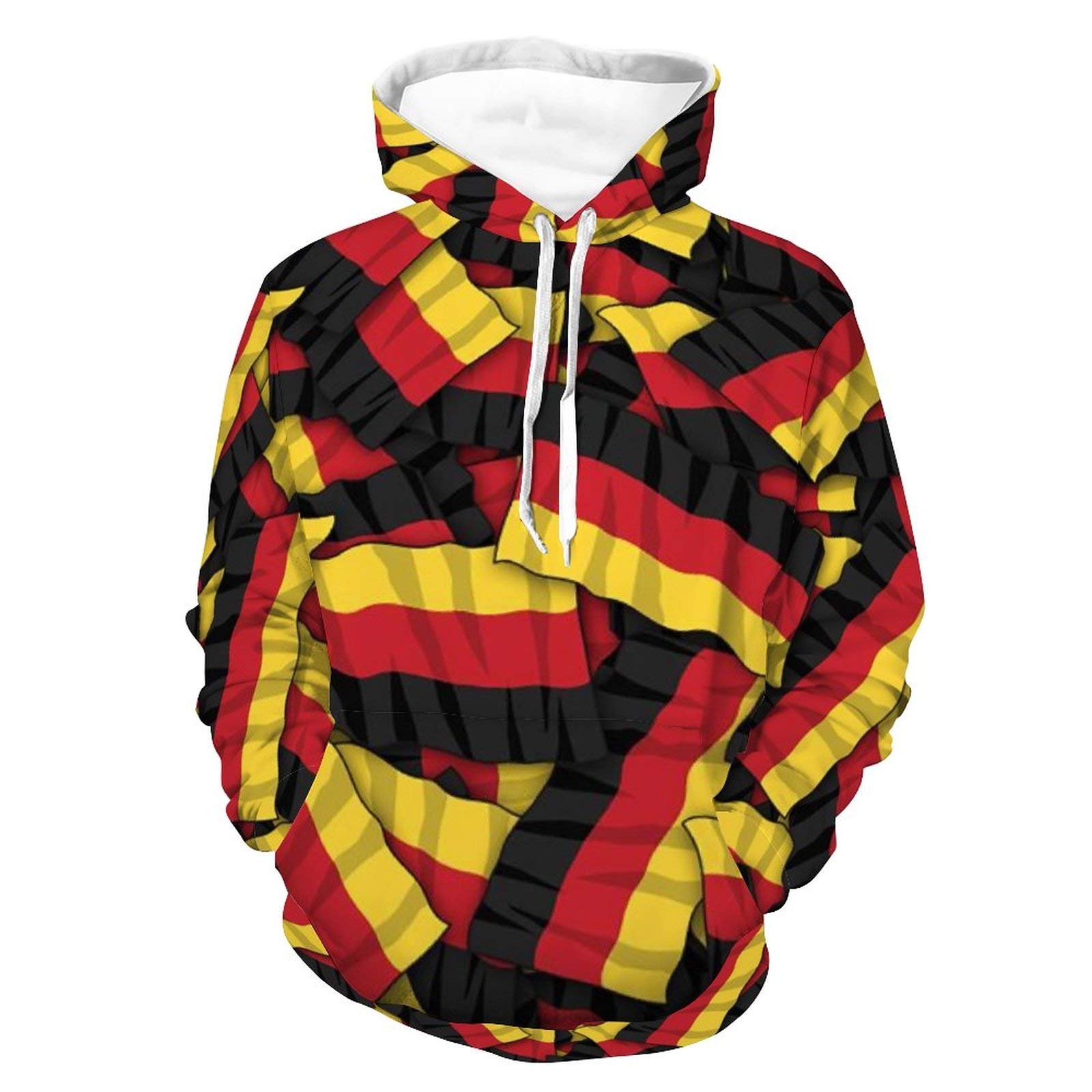 AERICKON Unisex Kobiety Mężczyźni Bluzy Z Długim Rękawem Rozciągliwe Koszulki Z Kapturem Modny Jesienny Strój na Boże Narodzenie Na Zewnątrz