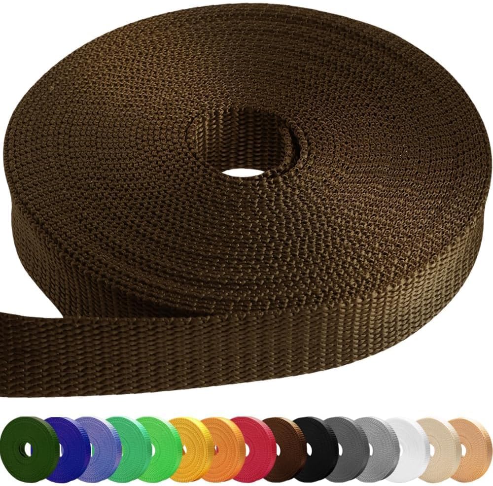 TECEUM Webbing Strap, 3/4" to 2", 10-50 Yds, Multi-Color Heavy Duty Tape
