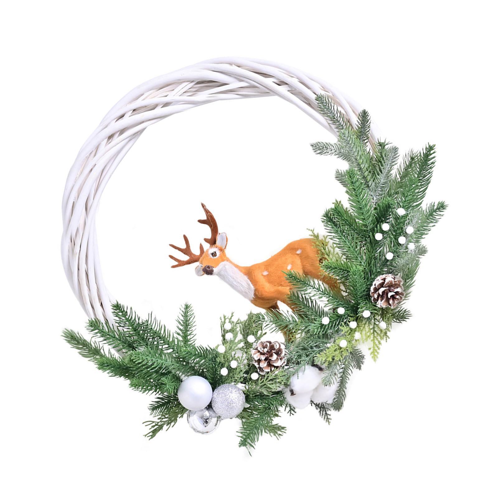 Couronne de renne de Noël esprit de fête pour réchauffer le cœur de la maison