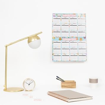 2027 Family Calendar Month to View 5 Columns A3 When Open Planner (Owl)