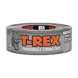 T-REX Tape Heavy Duty Duct Tape with UV Resistant & Waterproof Backing for Ferociously Strong Repairs, 1.88" x 30 yd, Gunmetal Gray, 1 Roll – view 3