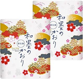 【まとめ買い】四国特紙 トイレットペーパー 和墨のかおり ダブル 32m×4ロール (2個セット)
