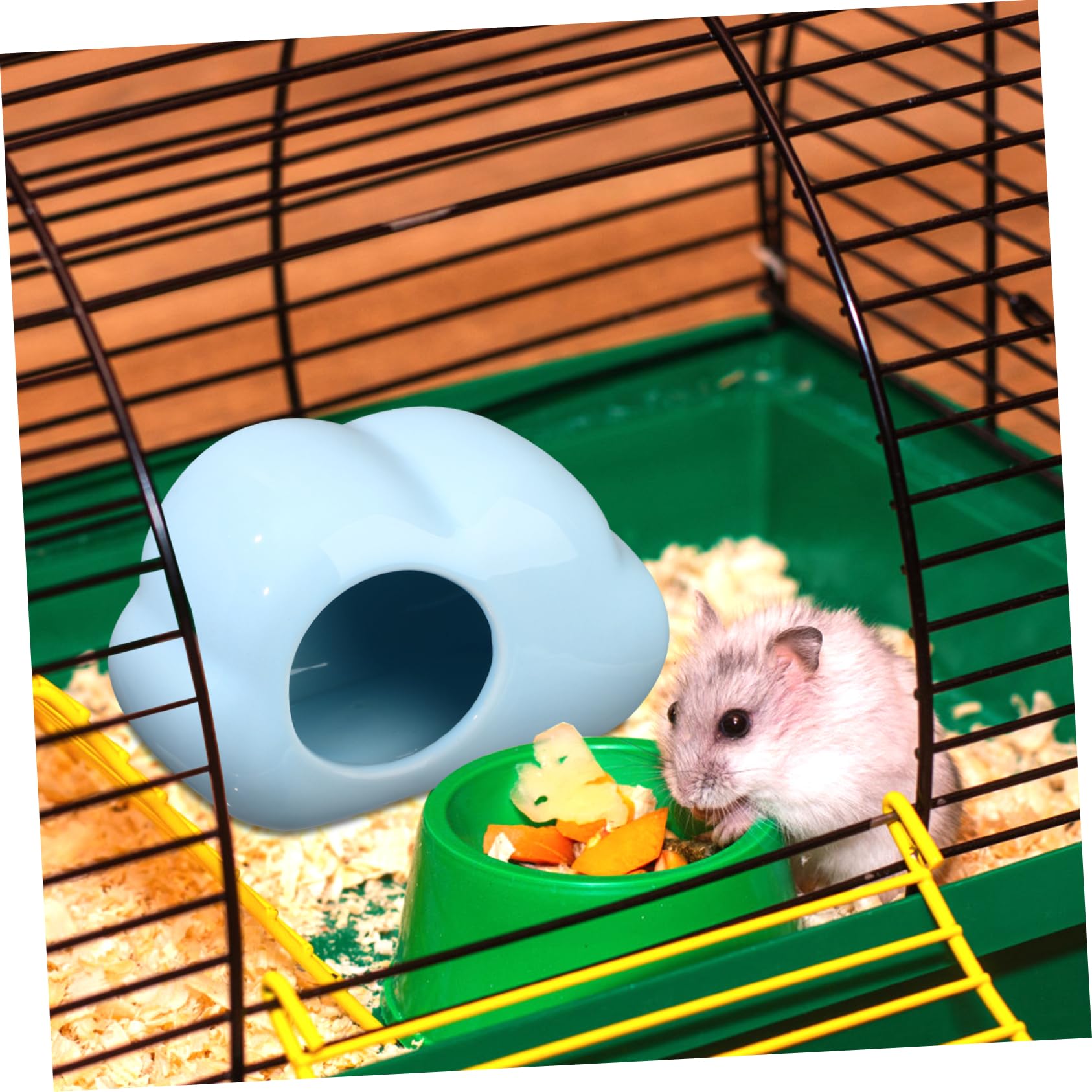 2 Stück Keramik Hamsternest in Wolkenform für Hamster