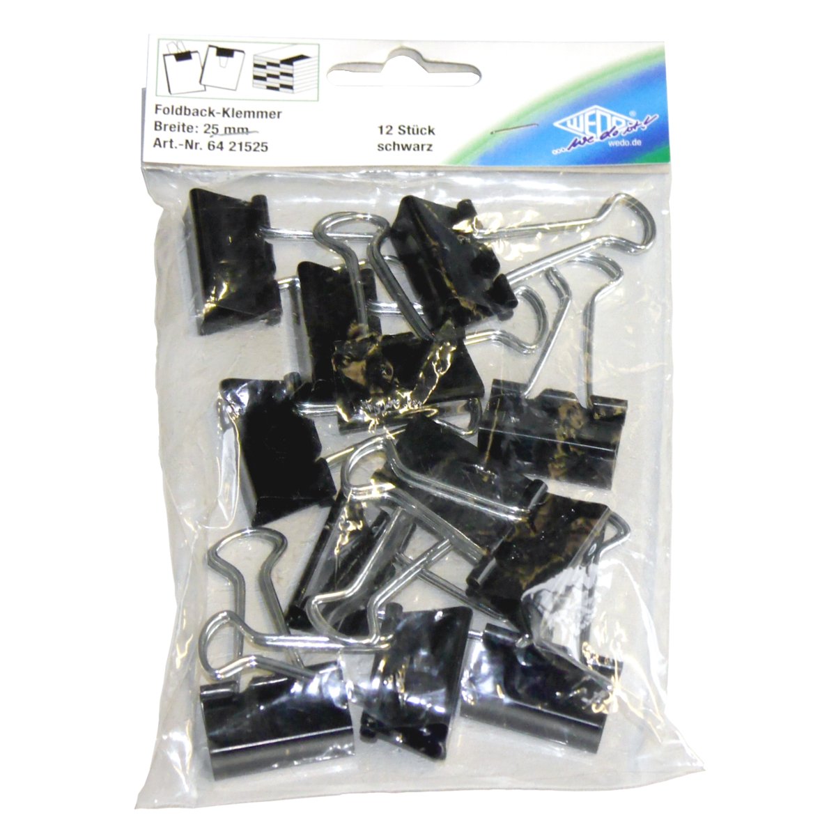Wedo 6421525 25 mm Fold Back Clip
