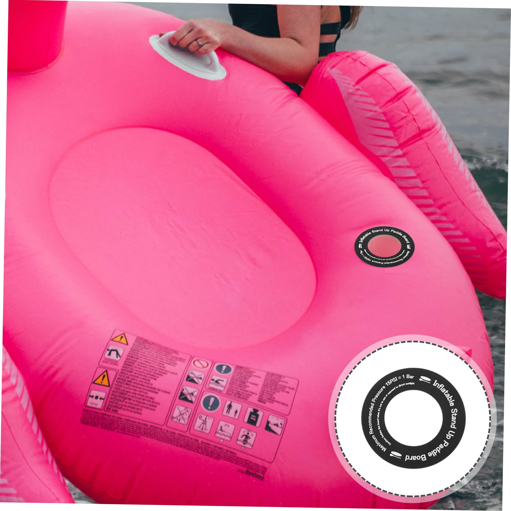 OSOLADY Paddle Board Valve Pad Durable Inflate Valve Gasket Replacement for Sea Mattress Camping Mattress Chair Bag Lightweight Easy to Carry Fashionable Design