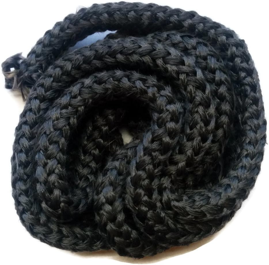 Midwest Hearth Wood Stove Replacement Gasket for Woodburning Stoves - Graphite Impregnated Fiberglass Gaskets (1/2" x 84" Rope)
