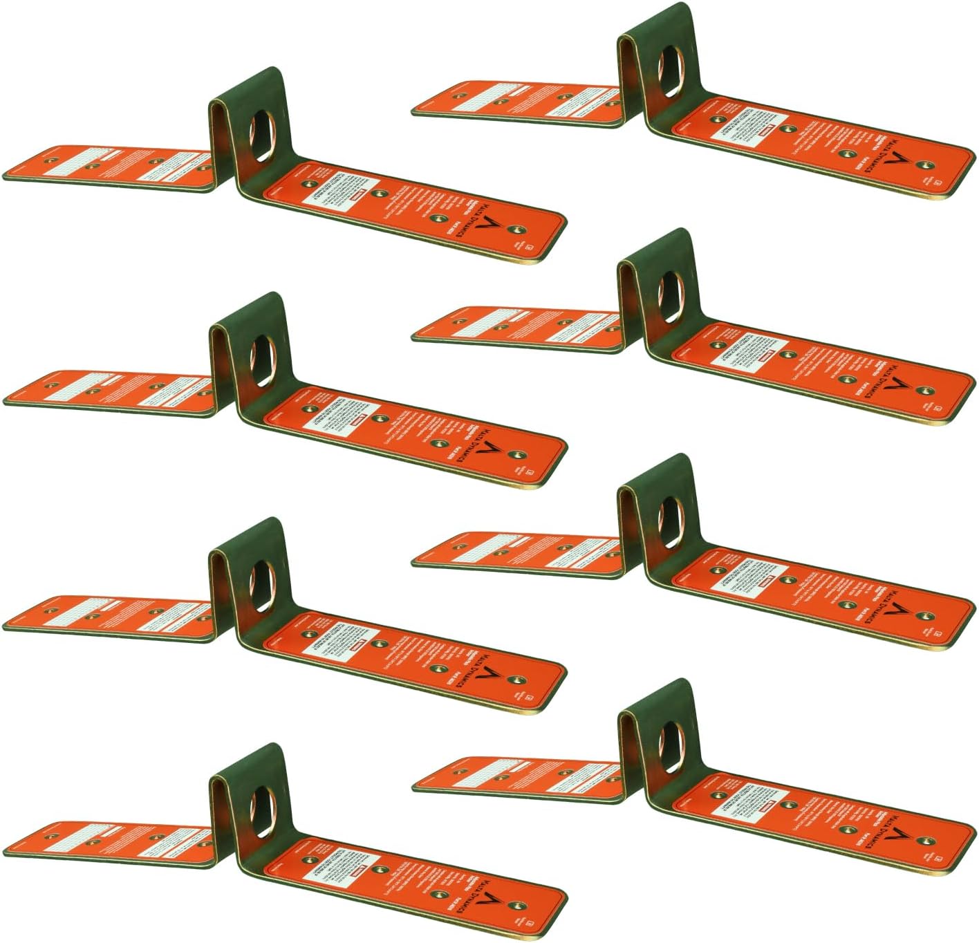 Malta Dynamics Single Use Disposable Roof Anchor, Lightweight, OSHA Compliant, Easy to Install (8 Pack)